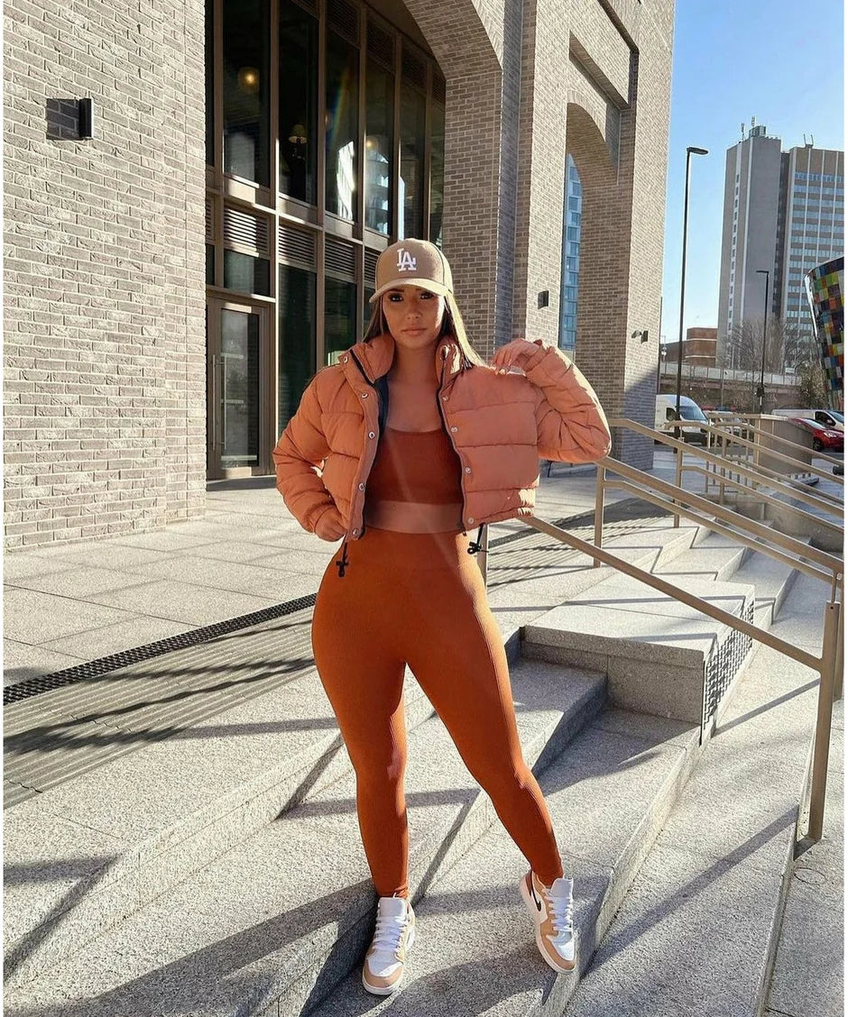 Cropped Puff Jacket